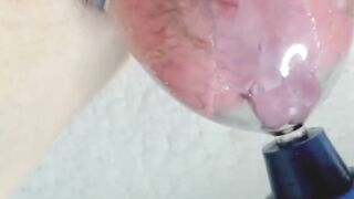 pumping big pussy close up