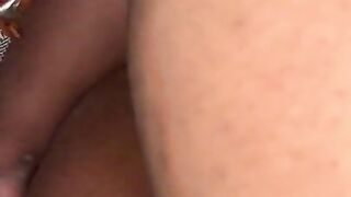 (SLOW MO) Ebony BBW Creampie ????