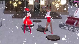 2 Cute Girls Dance + Rough BDSM Sex (3D HENTAI)