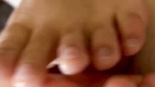 Hot Latinas first footjob