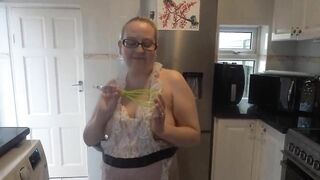 Sexy Maid Playing with Kitchen Utensil