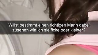 My Girlfriend cheats with Guy in Hotel Room Snapchat Cuckold German