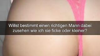 My Girlfriend cheats with Guy in Hotel Room Snapchat Cuckold German