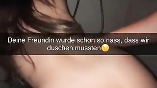 My Girlfriend cheats with Guy in Hotel Room Snapchat Cuckold German