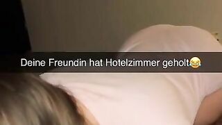 My Girlfriend cheats with Guy in Hotel Room Snapchat Cuckold German