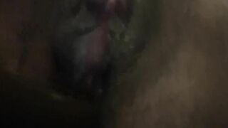 Pussy creaming after intense orgasm