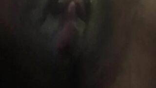 Pussy creaming after intense orgasm