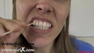 Do I have something in my teeth? (Eating Fetish, Toothpick Fetish)