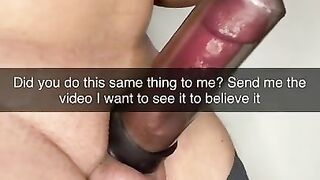 Girlfriend confesses cheating on snapchat and gets horny excited to see her being fucked