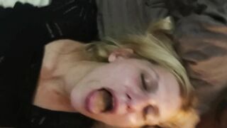 Caught Masturbating, He Joins and Cum on my Face and Mouth Deepthroat