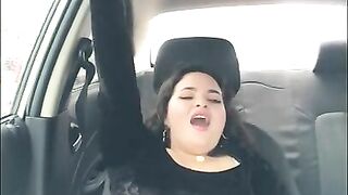 I record myself playing with my vibrator in the uber on the way home