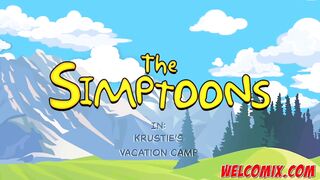 Krustie's Vacation Camp with hot chicks! - The Simptoons