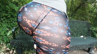 Huge Ass See Thru Leggings Public Trail