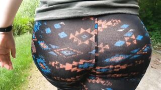 Huge Ass See Thru Leggings Public Trail