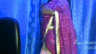 Sexy Bhabhi Gets Aroused by Standing for Self Cam Sex