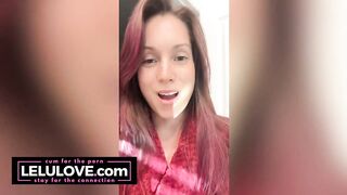 Babe with BIG cumshot all over face & up nose, behind scenes twerking & more - Lelu Love