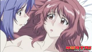 HENTAI - She Invites Her Best Friend To Join Her And Her BF In Their Passionate Fun In The Bed