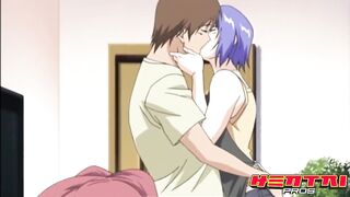 HENTAI - She Invites Her Best Friend To Join Her And Her BF In Their Passionate Fun In The Bed