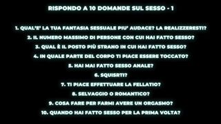 RISPONDO A 10 DOMANDE SUL SESSO - 1 La versione integrale è disponibile nei miei store fetish store