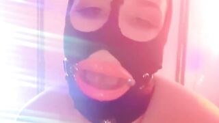 Masked And Drooling Rubber Lipped Slut