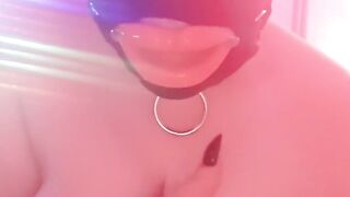 Masked And Drooling Rubber Lipped Slut