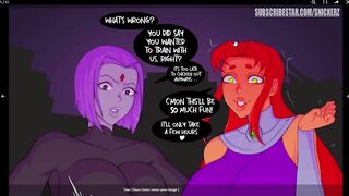 Teen Titan Comic Porn Robin get His Ass Fuck By Futanari Reven