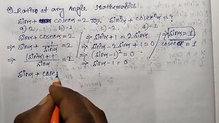 Trigonometrical Ratios of any angle Math Slove By Bikash Educare Episode 18