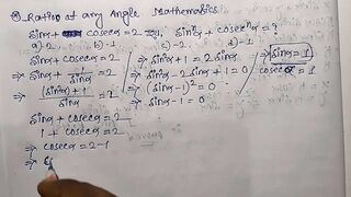 Trigonometrical Ratios of any angle Math Slove By Bikash Educare Episode 18