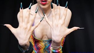 Small tits and long nails to mesmerize your mind PREVIEW bikini femdom pov long nails small tits hot