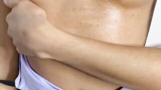 Petite Dirty Talking Engineer Gives You Oily Strip Tease JOI And Twerks Her Tight Ass