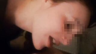 Huge cumshot just with my tongue