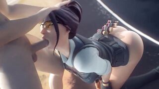 Fortnite porn Compilation. Rook Ruby Alli Harley Quinn Rule34 3D hentai animation