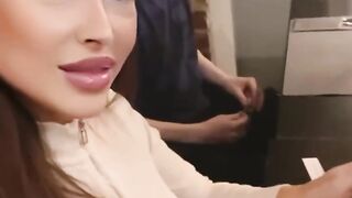 Cat food for sissy femboy at restaurant with Mistress. Full video on my Onlyfans (link in bio)